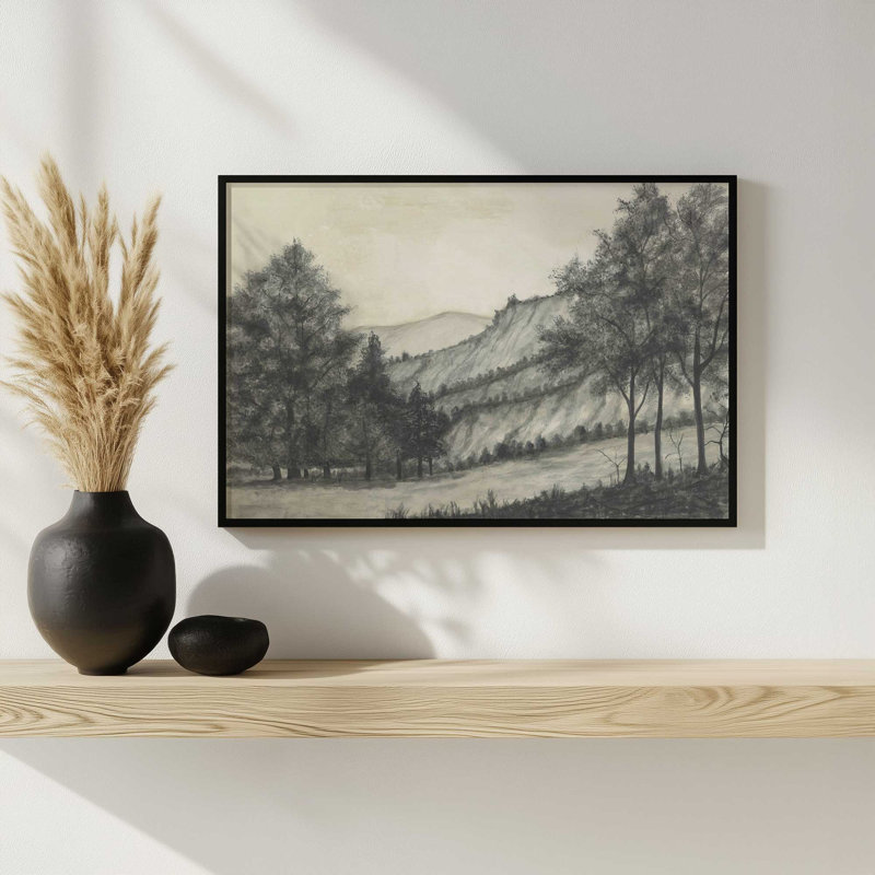 «Windswept Valley I» par Michael Willett, reproduction d'art, Reproduction encadrée d'une seule photo sans pass