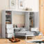 Lit escamotable Murphy avec placard et tiroirs-658021236