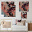«Tropical Floral Patchwork II», peinture sur bois sans cadre-618090969