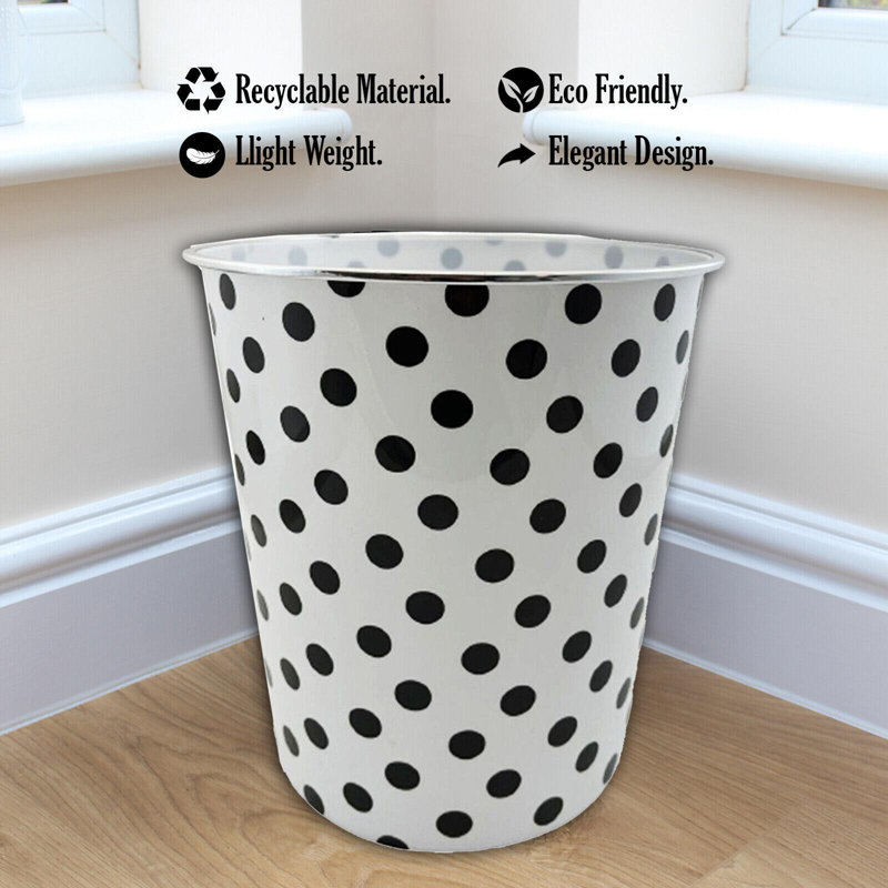 Pudalov Plastic Open Waste Bin - 7.7L