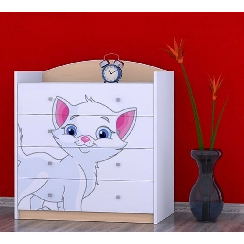 Nickelson Kids 4 - Drawer Chest, Beige