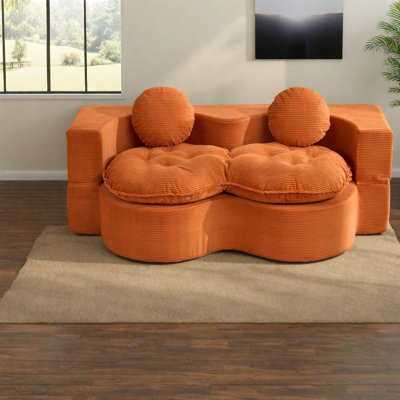 Compression Sofas, Corduroy Full Sleeper, Modern Portable Couch For Home