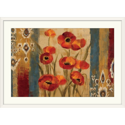 Tapisserie florale ikat - impression