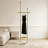 Golden Metal Clothes Rack with Shelf