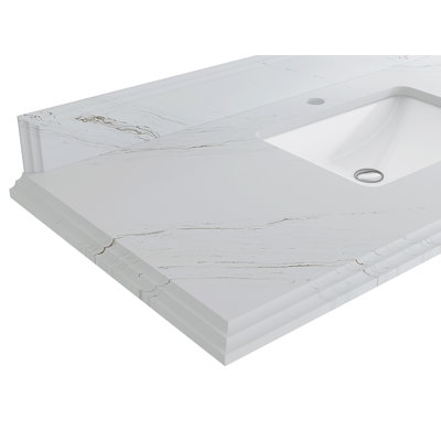 42 po. X P 22 po Meuble-lavabo simple en D