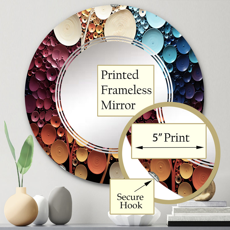 Miroir mural Chryses, 24 po x 24 po