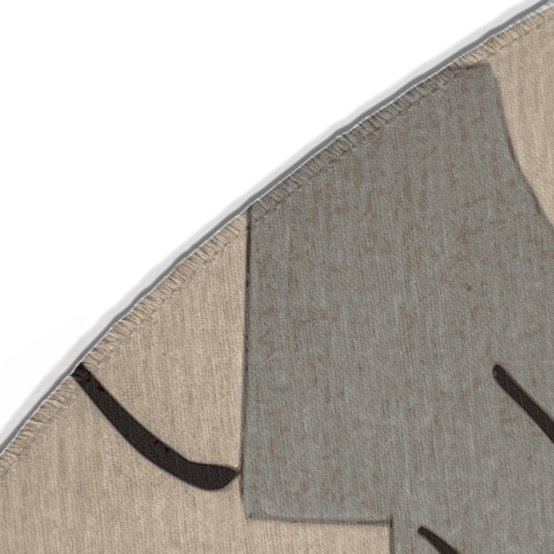 Planar Motion Indoor And Outdoor Area Rug, Round 5'