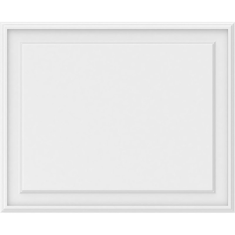 Panneau mural surélevé en PVC blanc Legacy, H 26 po x l 32 po x P 0,63 po