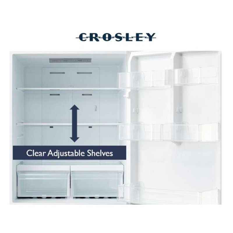 Crosley 18.7 Cu. Ft. Bottom-freezer Refrigerator, White
