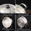Egg Poacher Pan Poached Egg Pan Stainless  Egg Pan With 4 Cups Egg Cooker Poached Egg Maker For Kitchen Without Coating