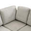 Canapé modulaire de 103 po avec deux repose-pieds et ports portatifs en chenille de couleur grise-1630691735