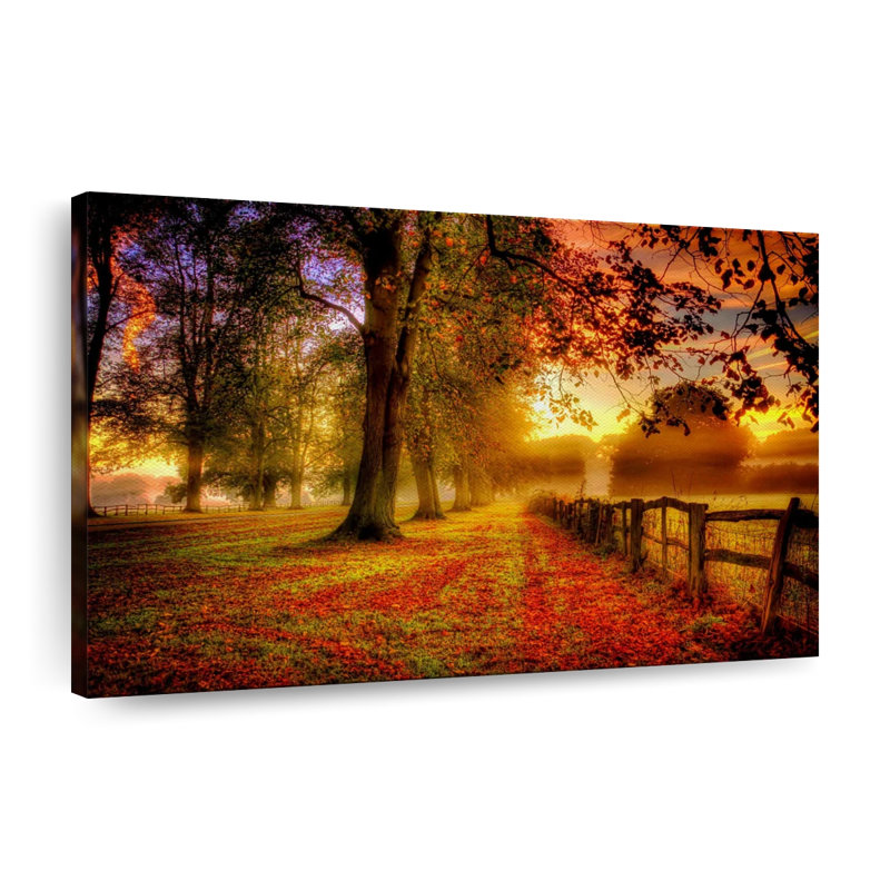 «New England Fall», reproduction sur toile, H 16 po x l 24 po x P 1,25 po