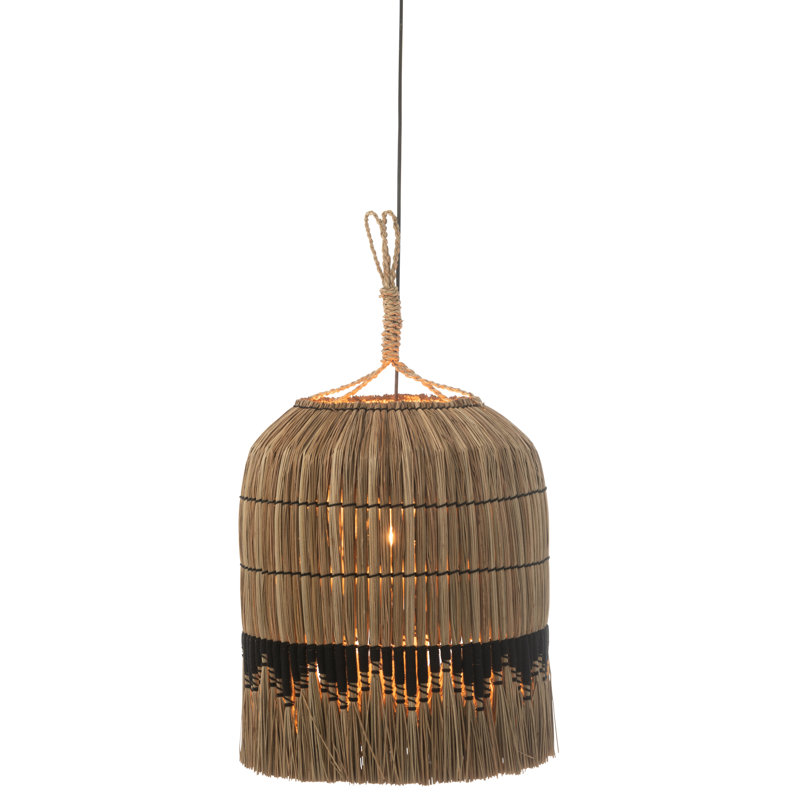 1 - Light Black Drum Pendant