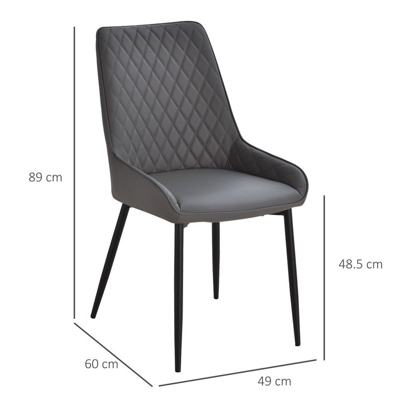 Tufted Polyurethane Upholstered Dining Chair
