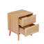 Sumayah 2 Natural Rattan Bedside Tables