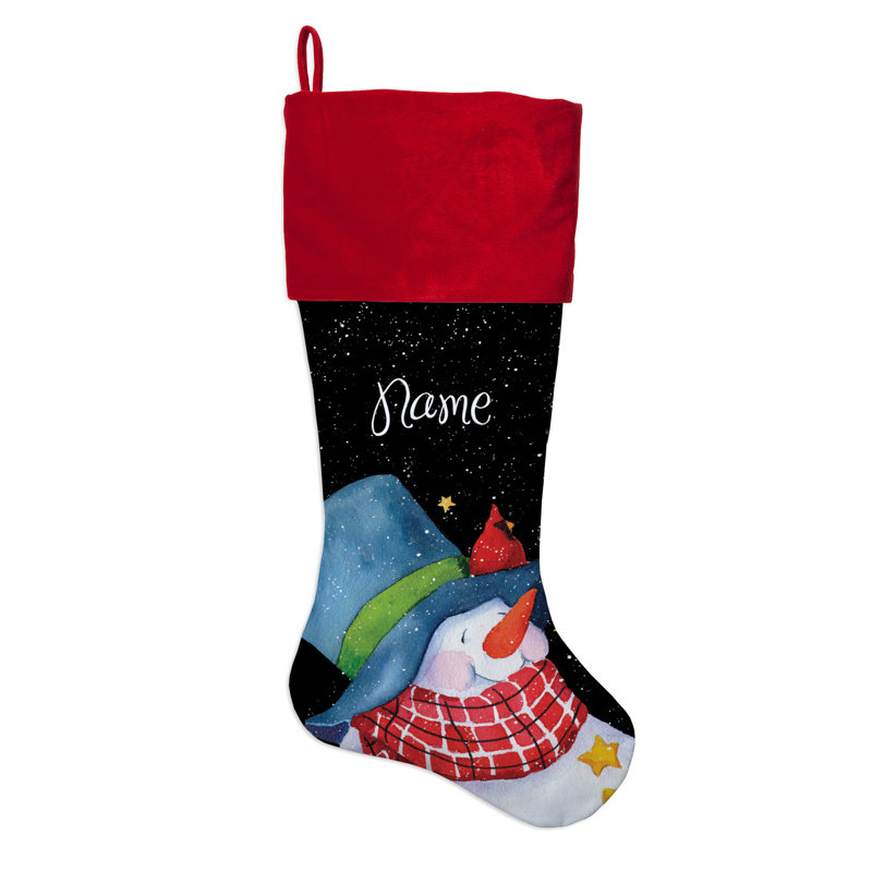 Personalized Snowman Stocking, Yes