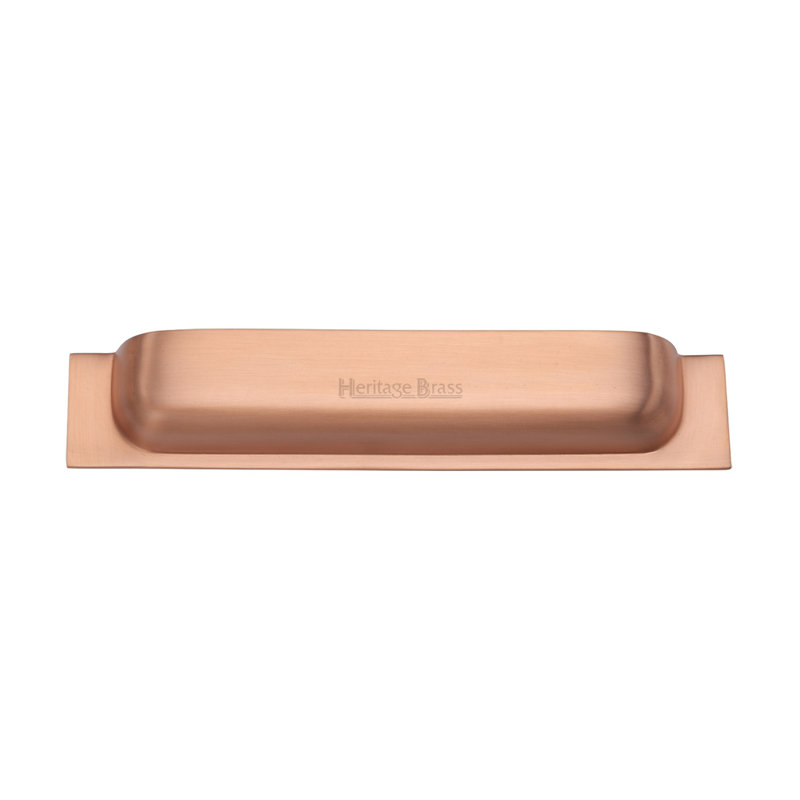 Heritage Brass Heritage Drawer Pull Miltary Design, 9.6cm H, Satin Rose Gold
