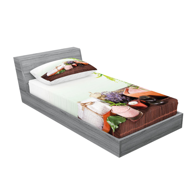 Ensemble de draps Spa, Ensemble de draps pour lit simple TG avec 1 taie d