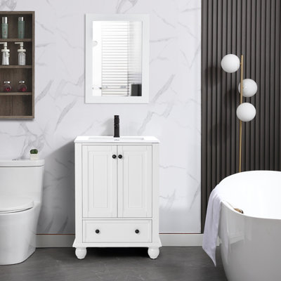 Meuble-lavabo simple avec comptoir d'évier 24 po. LP039