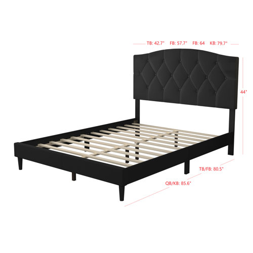 Andover Mills™ Arndt Upholstered Platform Bed & Reviews | Wayfair