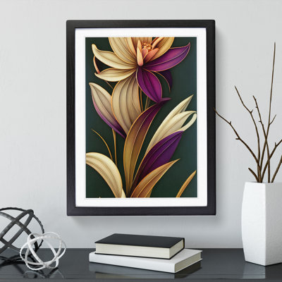 XV1022-2521X King Flowers - Single Picture Frame Print