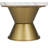 Ceramic Decorative White Cake Stand with Gold Base