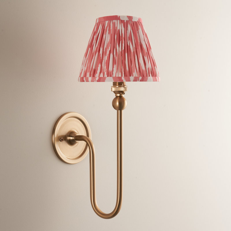Santiago Steel Armed Sconce, Pink, 37cm H x 16cm W x 22cm D