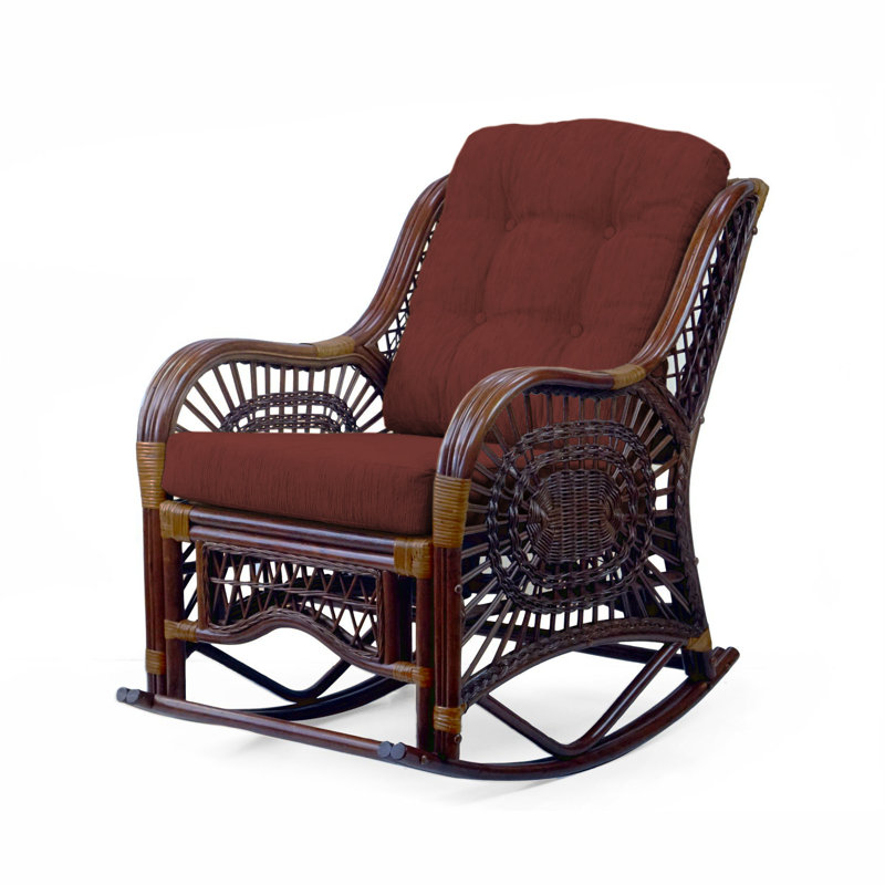 Chaise berçante Schull, Brun foncé