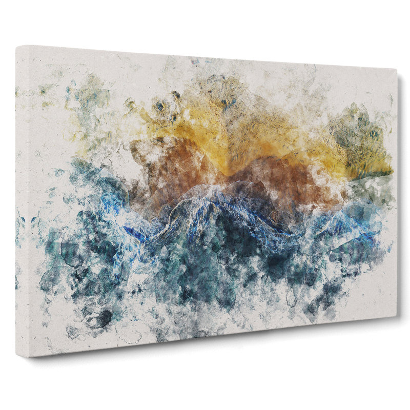Incoming Waves - Wrapped Canvas Print, 60cm H x 91cm W x 3cm D