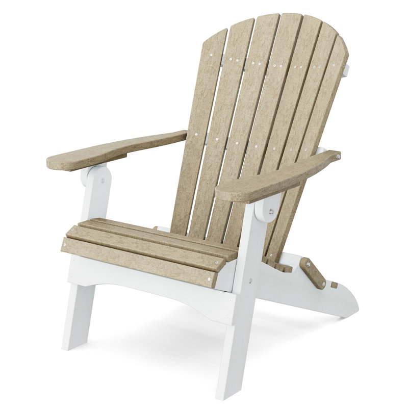 Chaise Adirondack pliante Heritage, Bois patiné / blanc