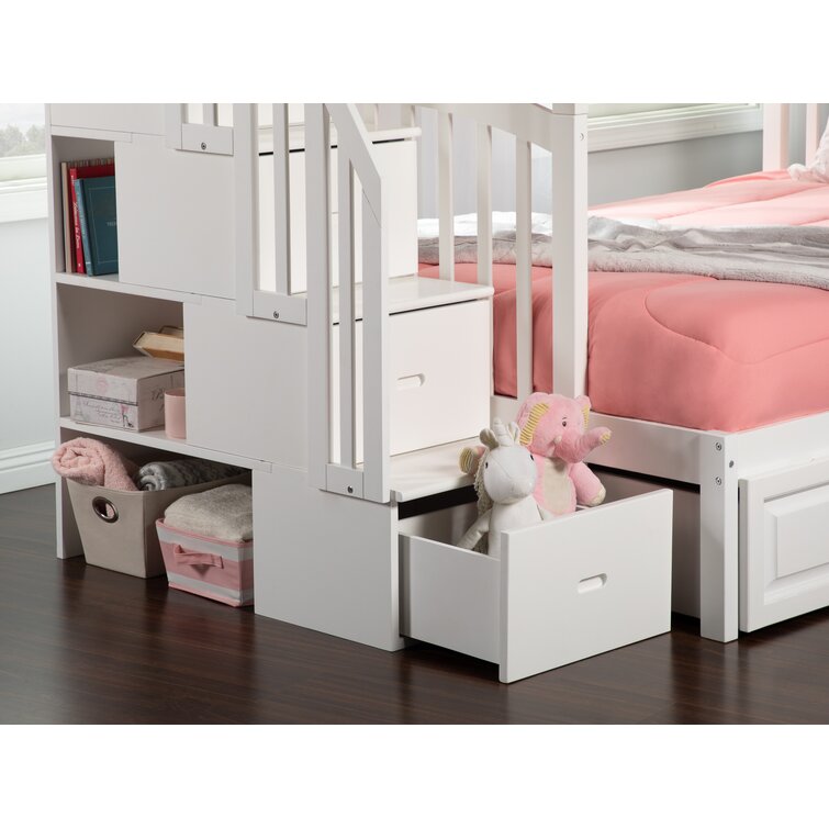 Claire Twin Size Storage Bed | Custom Kids Furniture 3 Storage Drawers & Trundle Bed / Custom Kids Furniture