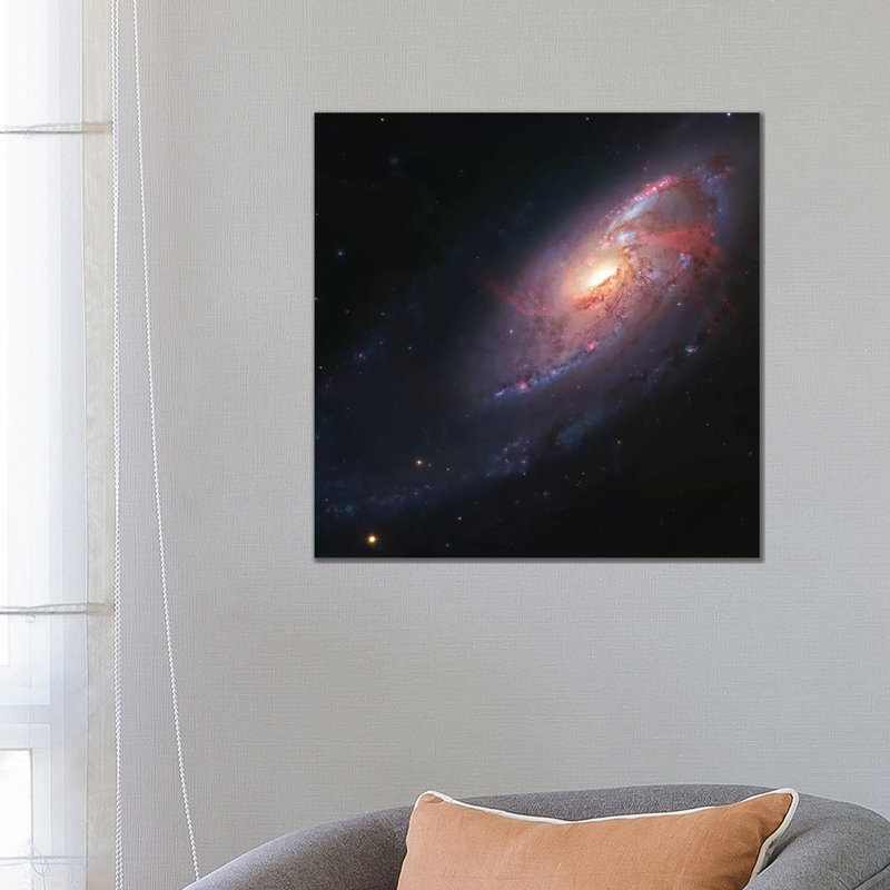 M106, Spiral Galaxy In Canes Venatici I by Robert Gendler - Wrapped Canvas Print, 66.04 cm H x 66.04 cm W x 3.175 cm D
