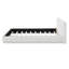 Lit tapissier luxueux avec support moelleux