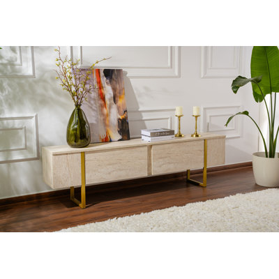 Modern Black TV Stand, 180 x 50 x 30 cm, 100% Melamine Coated Particle Board, Thickness: 0 cm, Sleek Solid Color Design, For Living Room & Entertainment Spaces, Durable and Stylish