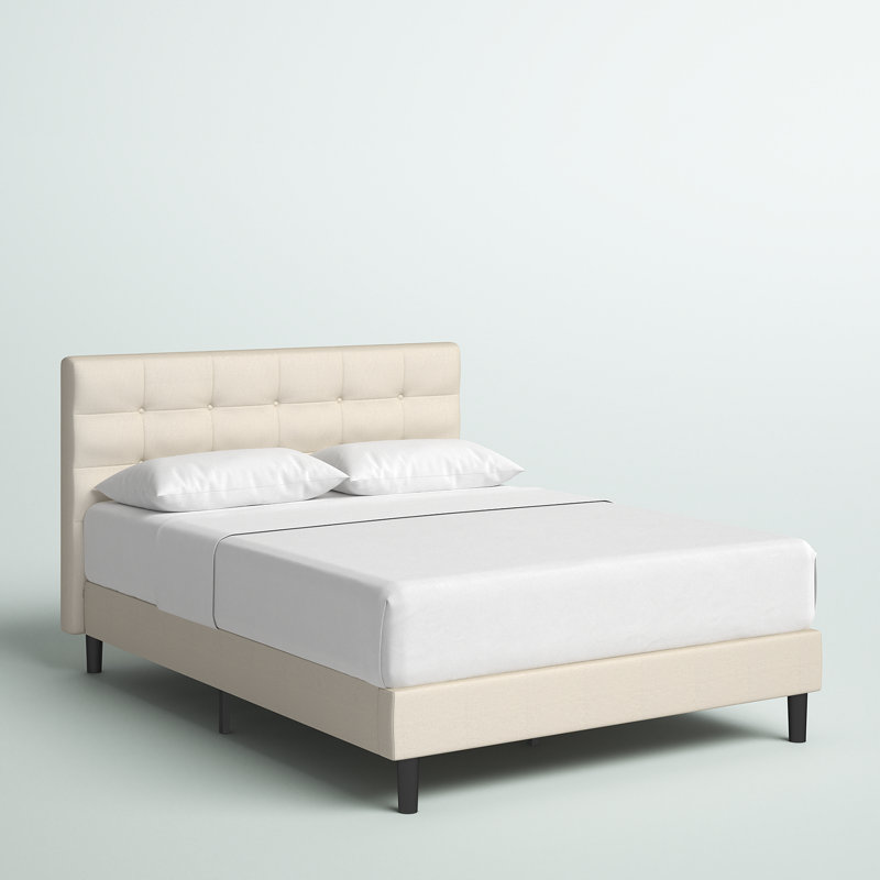 Leonard Upholstered Platform Bed, Queen