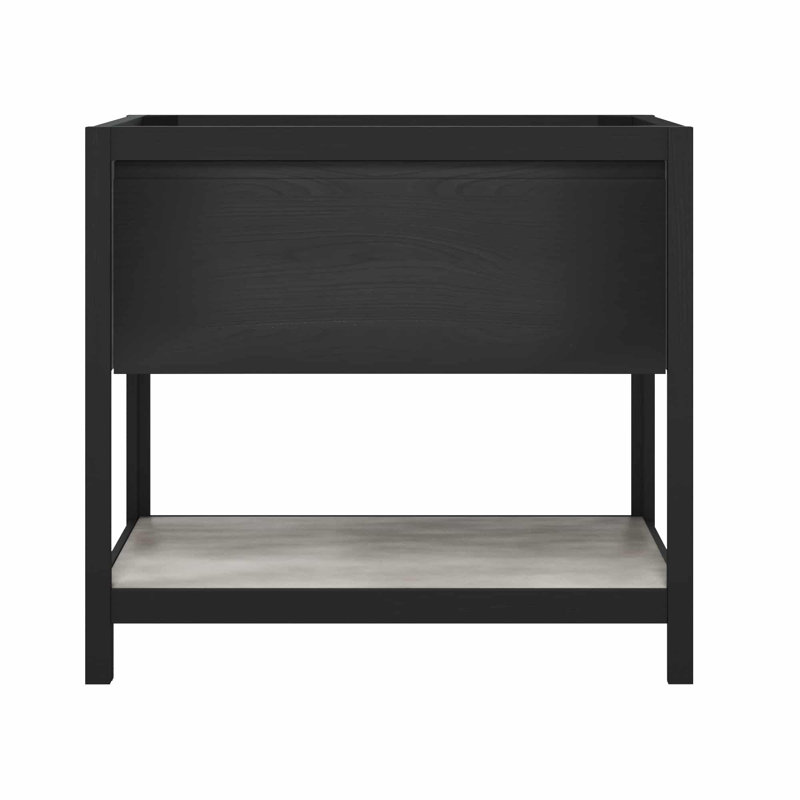 Meuble-lavabo 36 "avec tablette, Minuit / cendre
