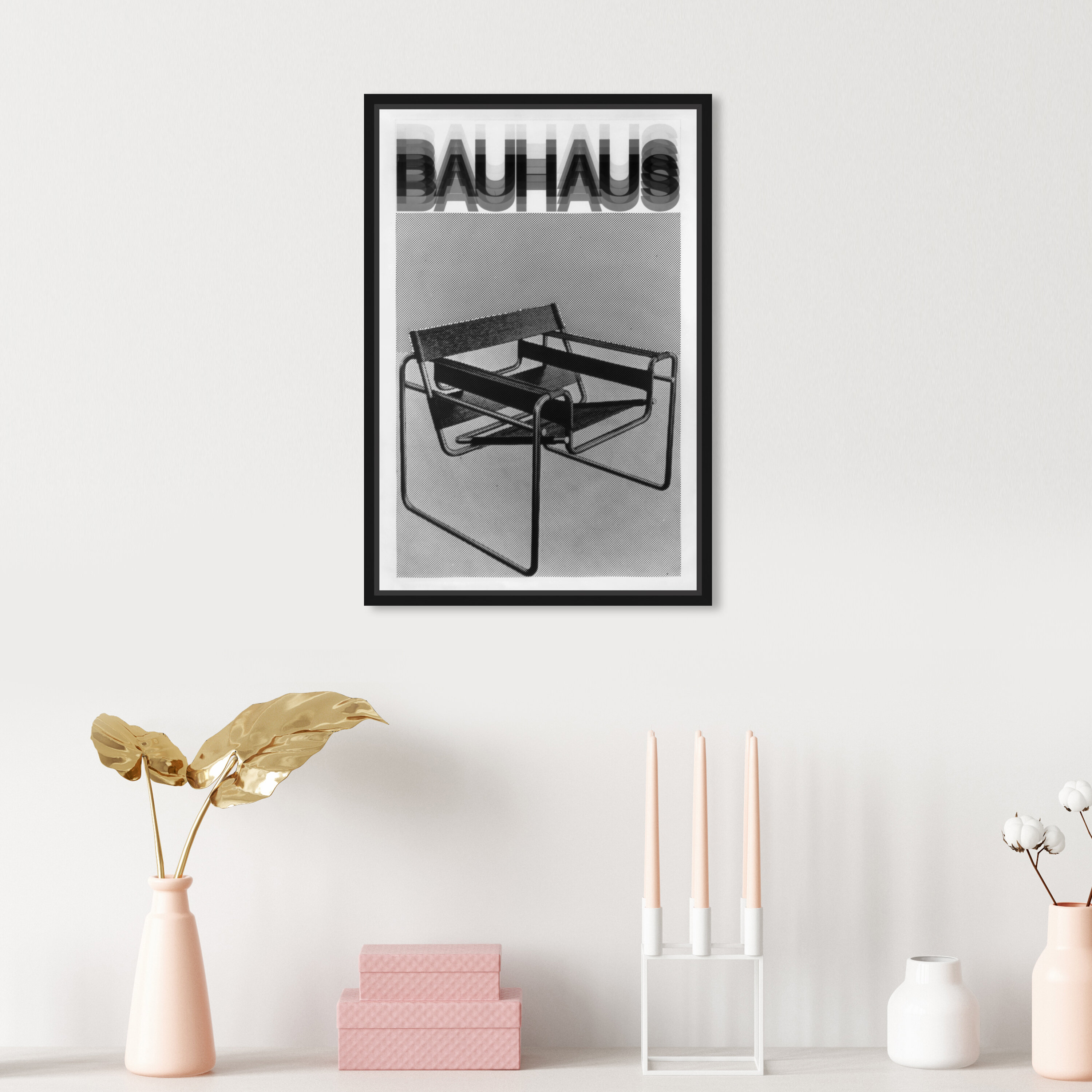 Oliver Gal 'Bauhaus Poster' Typography and Quotes Black Wall Art Canvas Print - 10 x 15