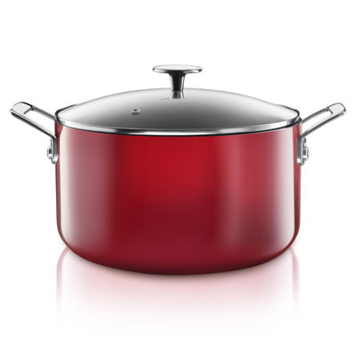 Granitestone 5 Quart Nonstick Aluminum Stock Pot with Tempered Glass Lid, Oven & Dishwasher Safe