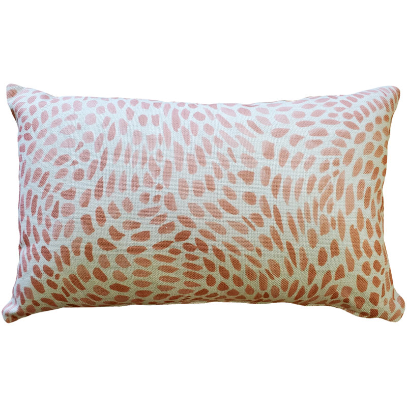 Coussin décoratif à pois, Rose