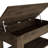 Storage Table Polgon, Extendable Table Shelf, Lower Shelf, Dark Brown Finish-1237262405