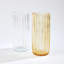 Pleated Glass Vase-Golden Flake