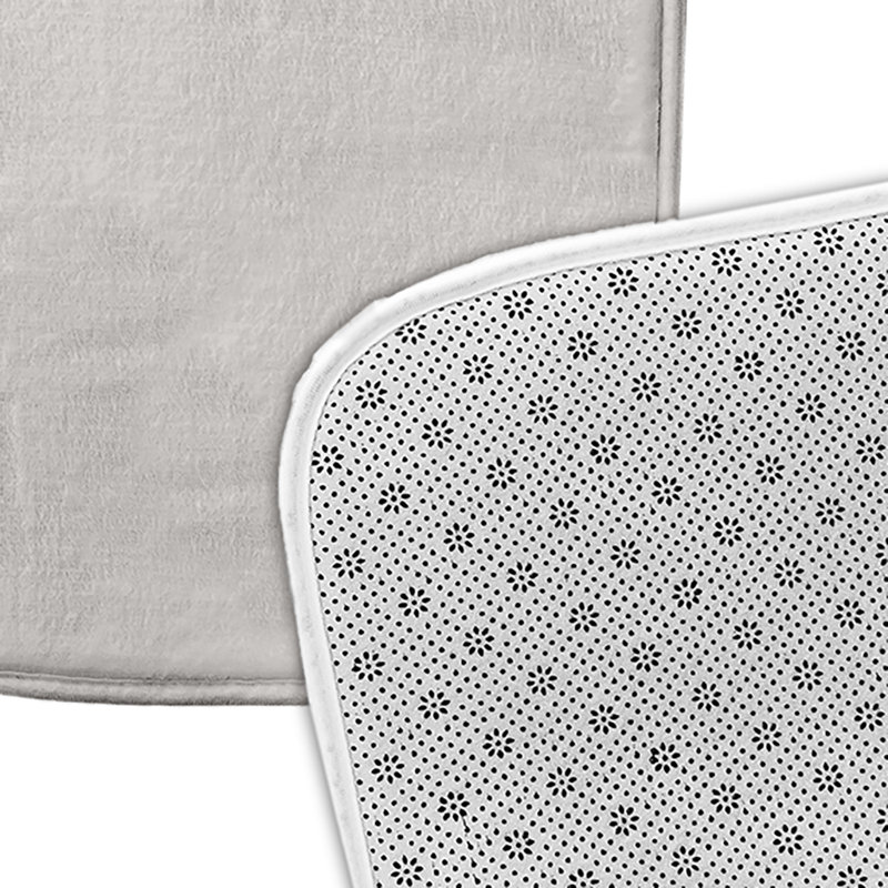 Tapis de bain Saint-Valentin, Gris, L 21 po x L 34 po