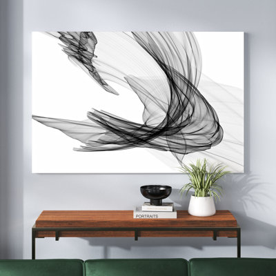 Abstract Black and White by Irena Orlov - Wrapped Canvas Print