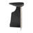24" Black Marble Pedestal End Table