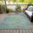 Machine Washable Indoor/Outdoor Cinead ACN1710 Seafoam Rug-104713182