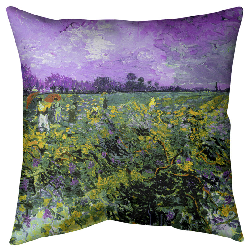 Coussin viticole vineyard, Mauve, Bourre en polyester, Sergé de coton