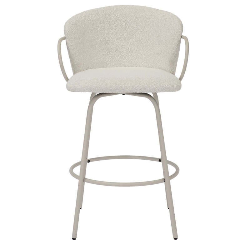 Tabouret de comptoir 26 po Modern, Beige, Beige