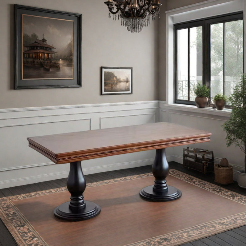 Table de salle à manger Thick, H 29,92 po x L 78,74 po x l 35,43 po