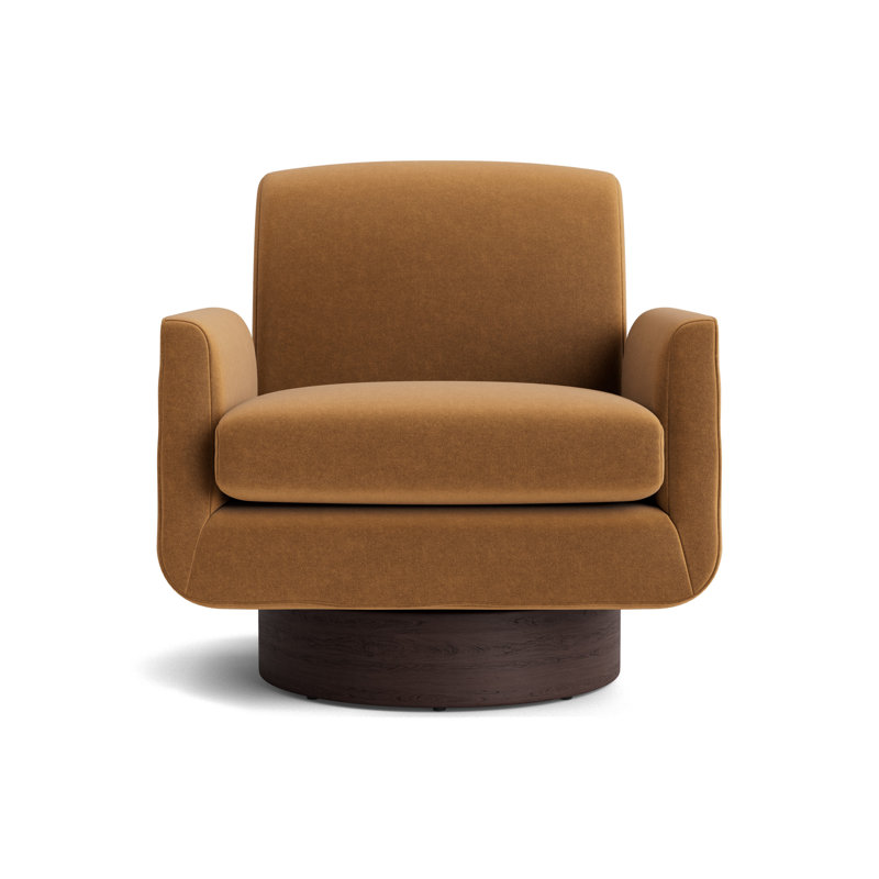 Supernova Full Swivel Chair, Java, Performance Velvet - Hazelnut