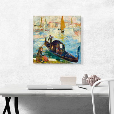 «The Grand Canal Venice 1881» par Pierre-Auguste Renoir, reproduction d'art sur toile tendue